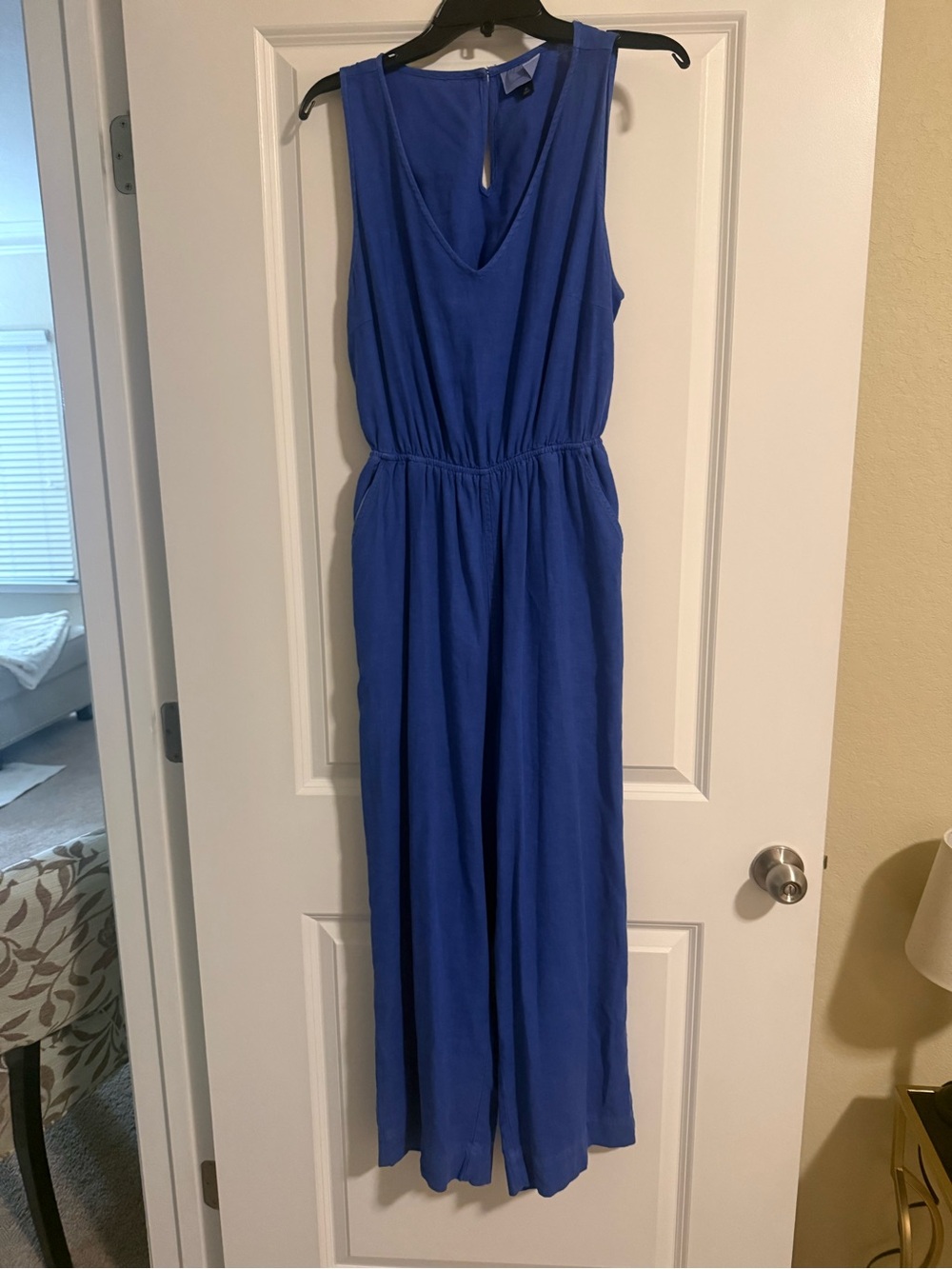 Universal Thread Sleeveless V-Neck Maxi Jumpsuit in Bright Blue